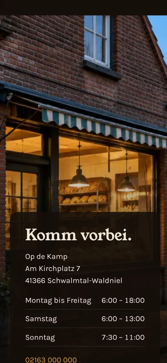 Fallbeispiel Bäckerei: der Laden an der Straßenecke